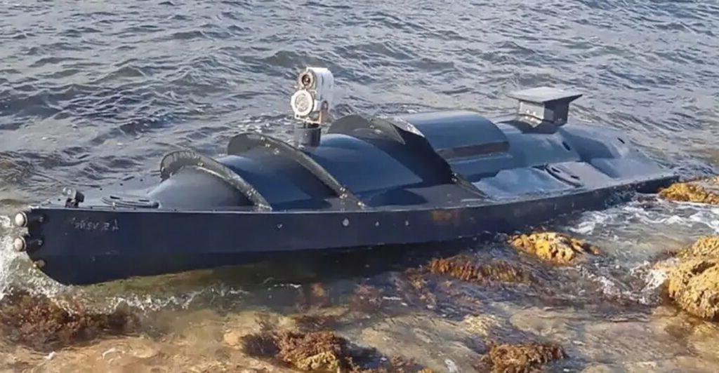 The unmanned, semi-stealth Magura V5 sea drone is manufactured in Ukraine.